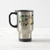 Mops Travel Mug Cup Reisebecher (Links)
