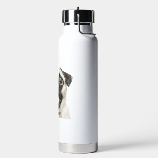 Mops Trinkflasche (Links)