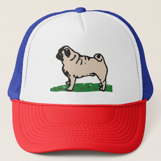 Mops Truckerkappe (Vorderseite)