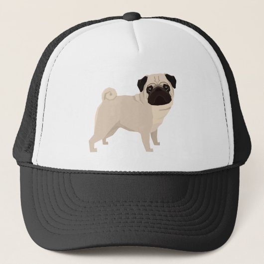 Mops Truckerkappe (Vorderseite)