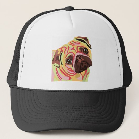 Mops Truckerkappe (Vorderseite)