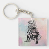 Mops-Typ  Schlüsselanhänger (Vorderseite)