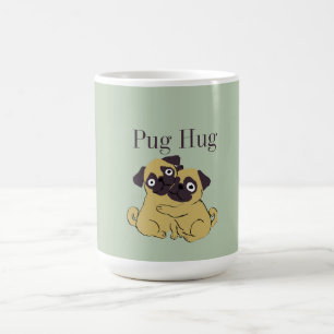 Mops umarmung kaffeetasse