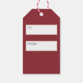 Mops- und Beagle-Geschenketiketten Geschenkanhänger (Rückseite)