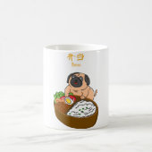 Mops und Bento Kaffeetasse (Mittel)