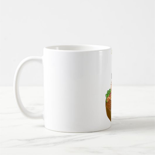 Mops und Bento Kaffeetasse (Links)