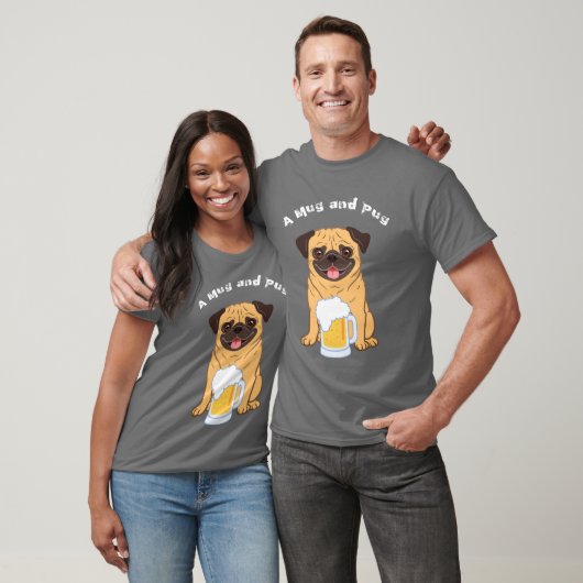 Mops- und Bierliebhaber T-Shirt (Unisex)