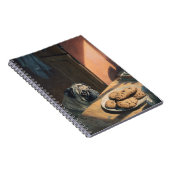 Mops und Cookies SpiralNotebook Notizblock (Rechte Seite)