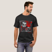 Mops und Dracula Graffiti-Kunst 9 T-Shirt (Vorne ganz)
