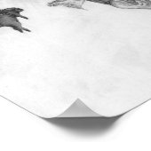 Mops und Engel Poster (Ecke)