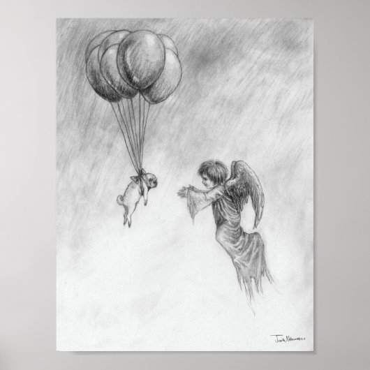 Mops und Engel Poster (Vorne)