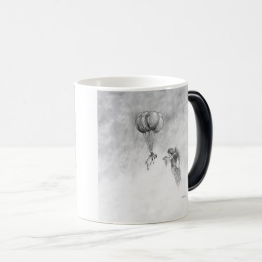 Mops und Engel Verwandlungstasse (VorderseiteRechts)