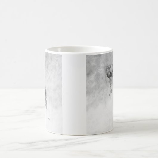 Mops und Engel Verwandlungstasse (Mittel)