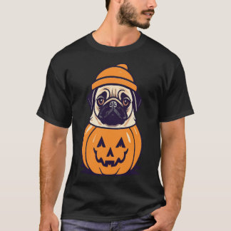 Mops und Halloween T-Shirt
