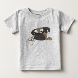 Mops und Kaffee Baby T-shirt