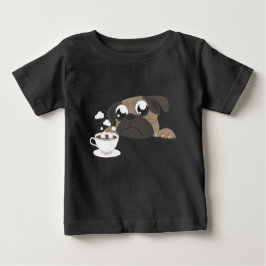 Mops und Kaffee Baby T-shirt