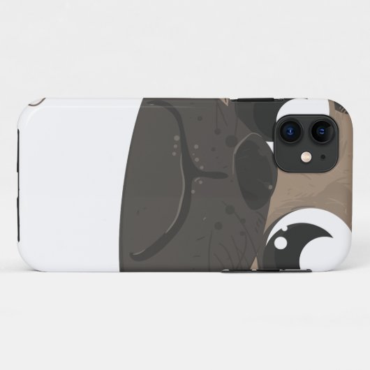 Mops und Kaffee Case-Mate iPhone Hülle (Rückseite (Horizontal))