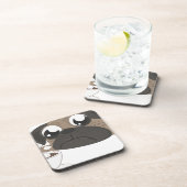 Mops und Kaffee Getränkeuntersetzer (Rechte Seite)