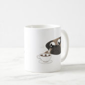 Mops und Kaffee Kaffeetasse (VorderseiteRechts)