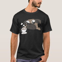 Mops und Kaffee T-Shirt