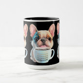 Mops- und Kaffeehausliebhaber Tasse (Zentrum)