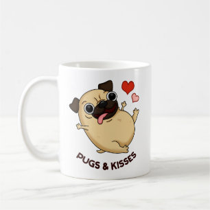 Mops und Kisses Funny Dog Puff Kaffeetasse