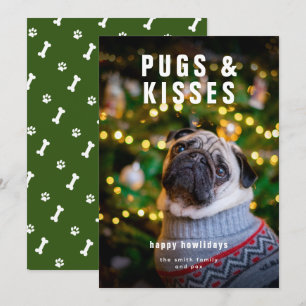 Mops und Kisses Pet Dog Weihnachten