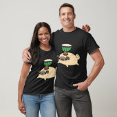 Mops und kleine Djembe T-Shirt (Unisex)