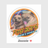 Mops- und Puggle-Aufkleber Aufkleber (Blatt)