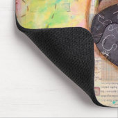 Mops-und Schmetterlings-Mausunterlage Mousepad (Ecke)