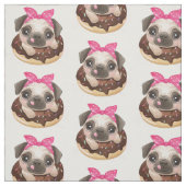 Mops- und SchokoladenDonut Stoff (Muster)