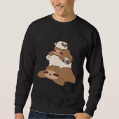 Mops und Slotstapel Sweatshirt (Vorderseite)