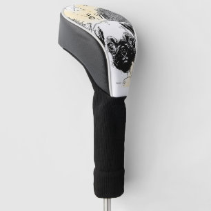 Mops- und Sonnenblumegolfvereinabdeckung Golf Headcover