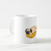Mops und Tempura Kaffeetasse (Vorderseite Links)