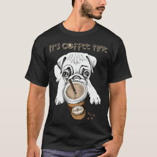 Mops und To-Go-Tasse T-Shirt
