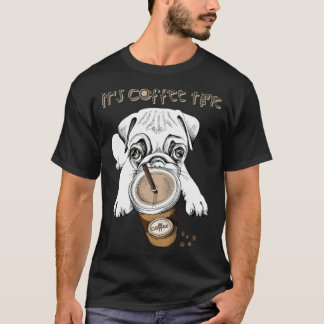 Mops und To-Go-Tasse T-Shirt