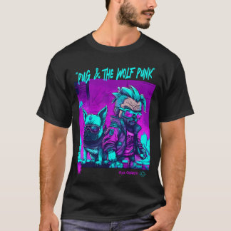 Mops und Werwolf Graffiti Kunst 7 T-Shirt