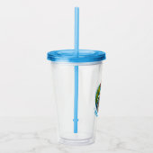 Mops Unicorn Acryltrinkbecher (Rechts)