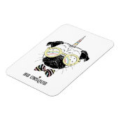 Mops Unicorn | einzigartig sein Magnet (Linke Seite)