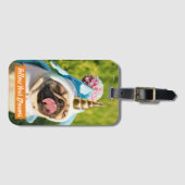 Mops Unicorn Gepäckanhänger (Vorderseite (Horizontal))