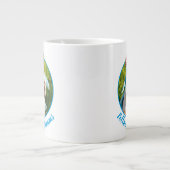 Mops Unicorn Jumbo-Tasse (Vorderseite)