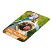 Mops Unicorn Magnet (Linke Seite)