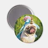 Mops Unicorn Magnet (Vorderseite/Rückseite)