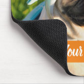 Mops Unicorn Mousepad (Ecke)