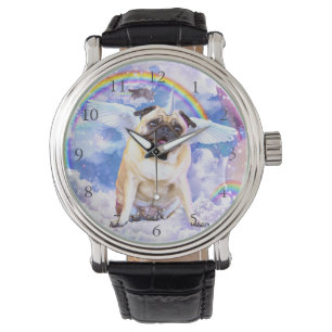 Mops unicorn - Niedliches Pugicorn Armbanduhr