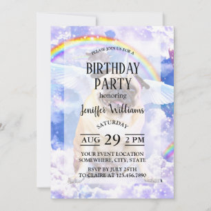 Mops unicorn - Niedliches Pugicorn Einladung