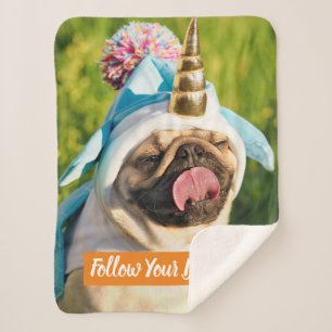 Mops Unicorn Sherpadecke