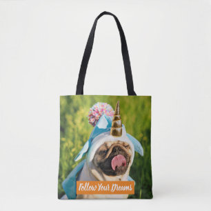 Mops Unicorn Tasche