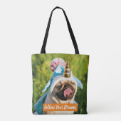Mops Unicorn Tasche (Rückseite)