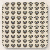 Mops Untersetzer (Vorderseite)